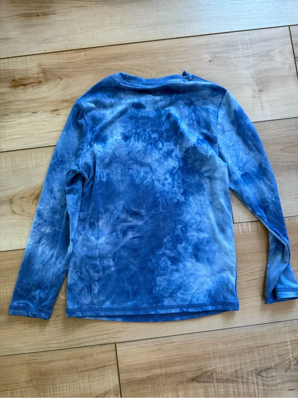 all in motion Kids Thermal Pajama Set - Blue Tie-Dye & Heather Gray